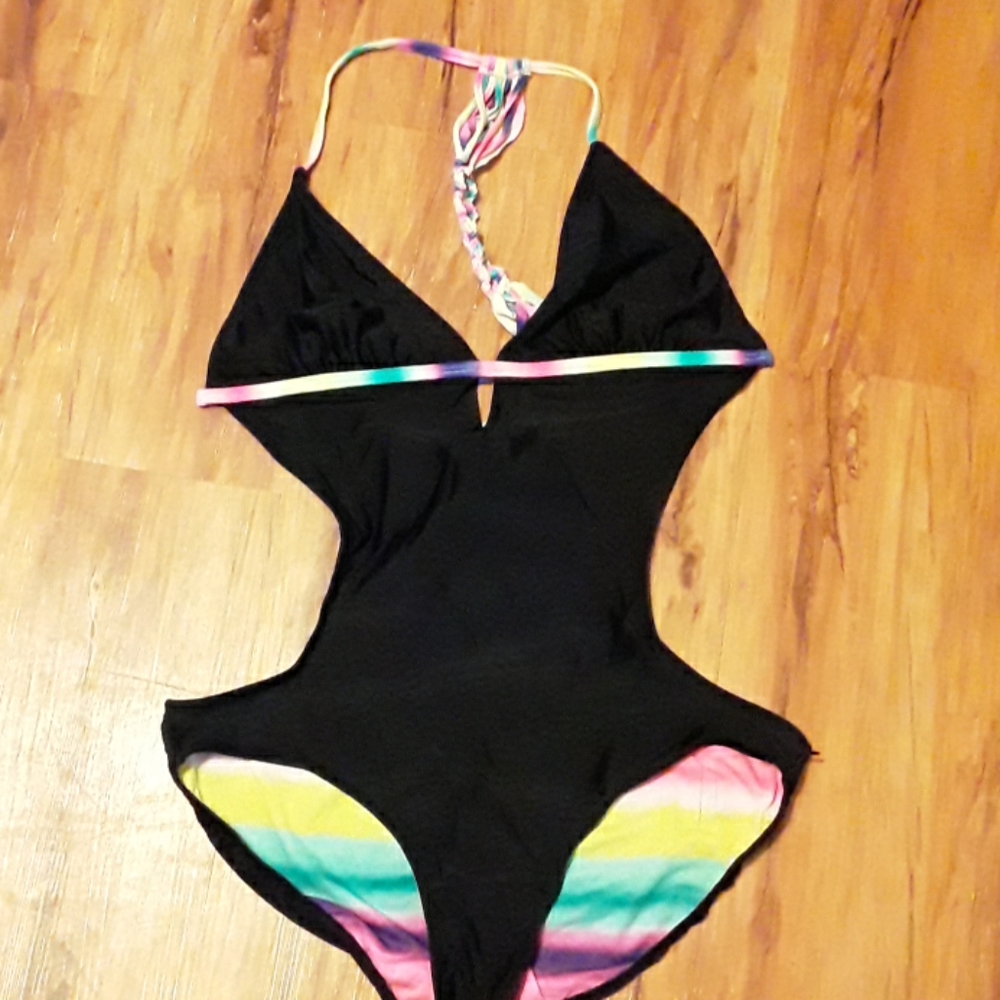 Reversible 1-piece swimsuit
